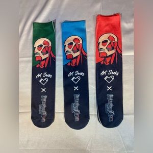 Attack On Titan Three Pack Of Sock